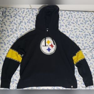Women's XL Pittsburgh Steelers Sporty Black Hoodie